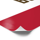 Poster Drapeau de la République de Bonsai (Coin)