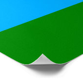 Poster Drapeau de la République de Carélie (Coin)
