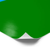Poster Drapeau de la République de Carélie (Coin)