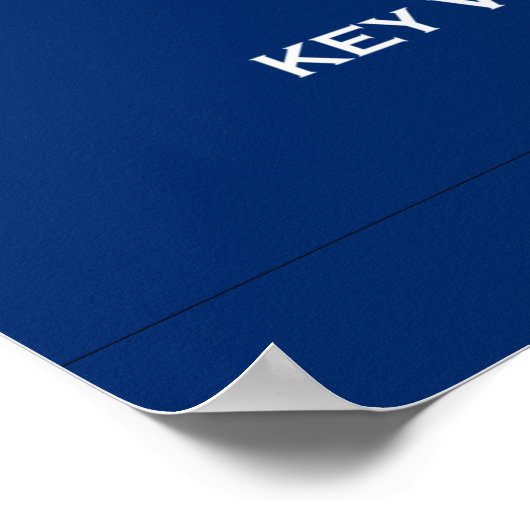 Poster Drapeau de la République de conque (Coin)