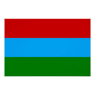 Poster Drapeau de la République de Karelia