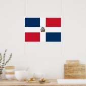 Poster Drapeau de la République Dominicaine (Cuisine)