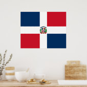 Poster Drapeau de la République dominicaine (Cuisine)