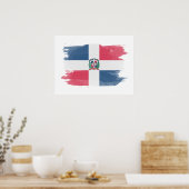 Poster Drapeau de la République Dominicaine, fellation na (Cuisine)