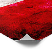 Poster Drapeau de la République dominicaine patinée (Coin)