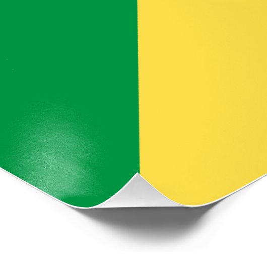 Poster Drapeau de la République du Congo (Coin)