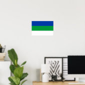 Poster Drapeau de la République Komi (Bureau à domicile)