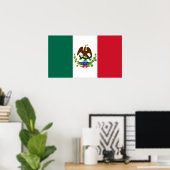Poster Drapeau de la République mexicaine 1835, Mexicanos (Bureau à domicile)