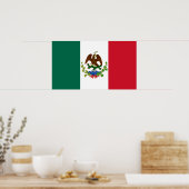Poster Drapeau de la République mexicaine 1835, Mexicanos (Cuisine)