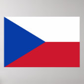 Poster Drapeau de la République tchèque (Devant)