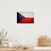 Poster Drapeau de la République tchèque (Cuisine)