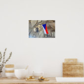 Poster Drapeau de la République tchèque dans le château d (Cuisine)