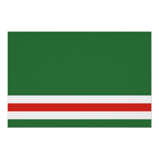 Poster Drapeau de la République tchétchène d'Ichkeria (Devant)