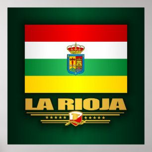 Poster Drapeau de La Rioja