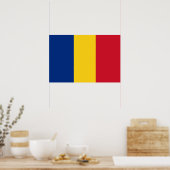 Poster drapeau de la Roumanie (Cuisine)