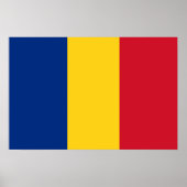 Poster drapeau de la Roumanie (Devant)