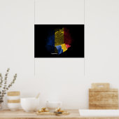 Poster Drapeau de la Roumanie (Cuisine)