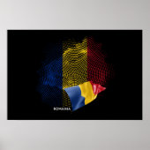 Poster Drapeau de la Roumanie (Devant)