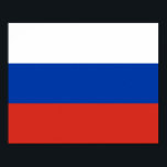 Poster Drapeau de la Russie<br><div class="desc">Poster du drapeau russe</div>