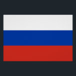 Poster Drapeau de la Russie<br><div class="desc">Drapeau patriotique de la Russie.</div>