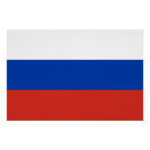Poster Drapeau de la Russie (Devant)