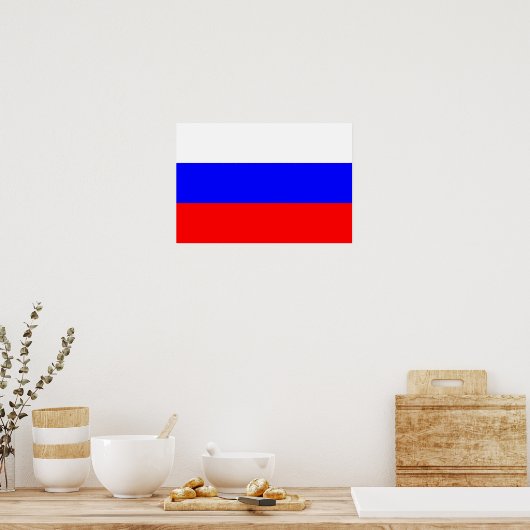 Poster Drapeau de la Russie (Cuisine)
