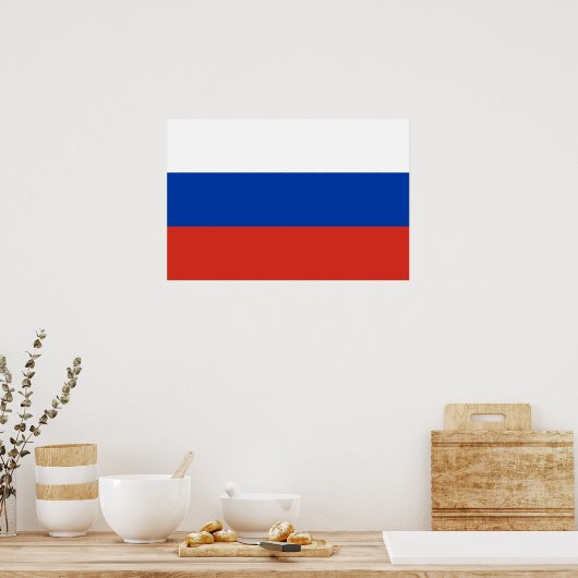 Poster Drapeau de la Russie (Cuisine)