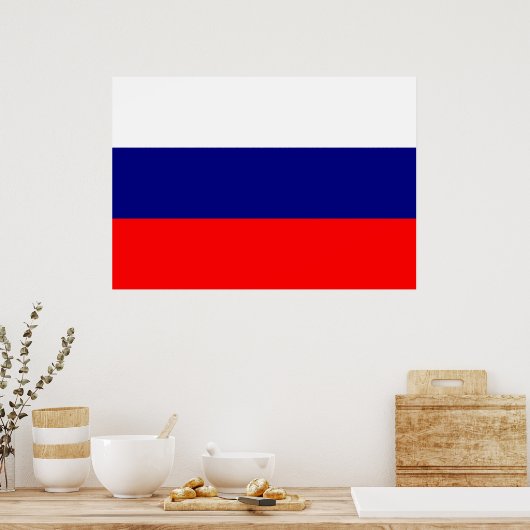 Poster Drapeau de la Russie (Cuisine)