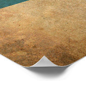 Poster Drapeau de la Serbie vintage (Coin)