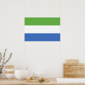 Poster drapeau de la Sierra Leone (Cuisine)