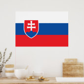 Poster Drapeau de la Slovaquie (Cuisine)