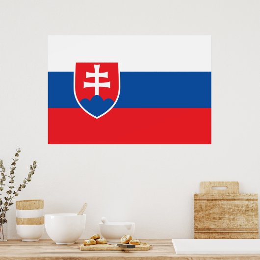 Poster Drapeau de la Slovaquie (Cuisine)