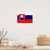 Poster Drapeau de la Slovaquie (Cuisine)