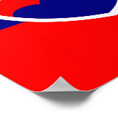 Poster Drapeau de la Slovaquie (Coin)