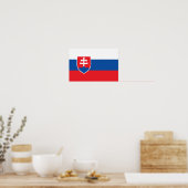 Poster Drapeau de la Slovaquie (Cuisine)