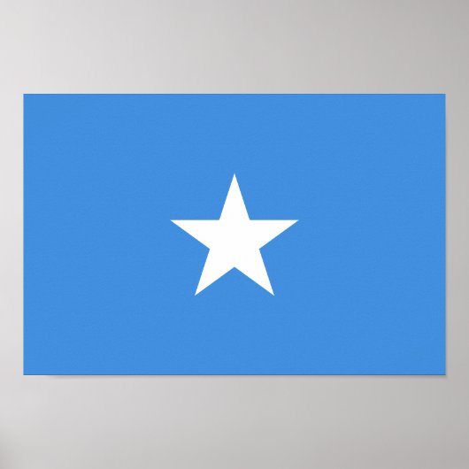 Poster Drapeau de la Somalie (Devant)