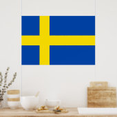 Poster Drapeau de la Suède (Cuisine)