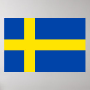 Poster Drapeau de la Suède