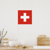 Poster Drapeau de la Suisse (Cuisine)