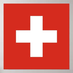 Poster Drapeau de la Suisse
