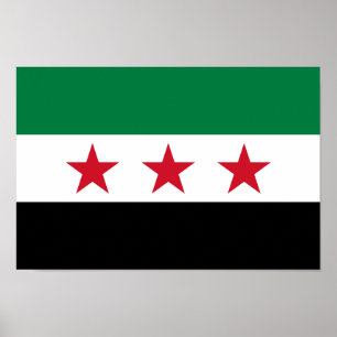 Poster Drapeau de la Syrie