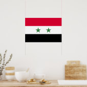 Poster Drapeau de la Syrie (Cuisine)