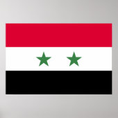 Poster Drapeau de la Syrie (Devant)