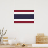 Poster Drapeau de la Thaïlande (Cuisine)