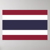 Poster Drapeau de la Thaïlande (Devant)