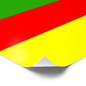 Poster Drapeau de la tribu insulaire Kanaka Maoli (Coin)