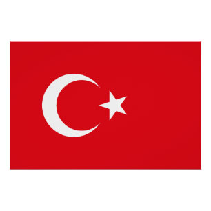 Poster Drapeau de la Turquie