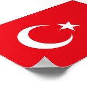 Poster Drapeau de la Turquie (Coin)