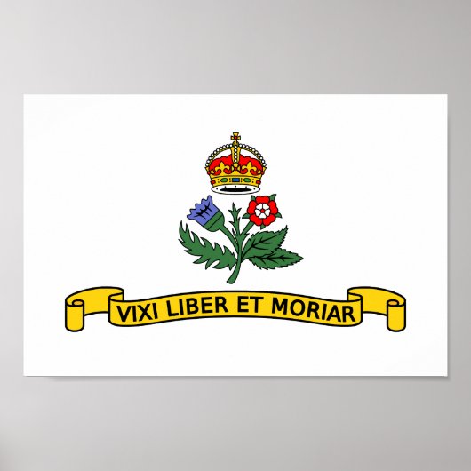 Poster Drapeau de la ville d'Annapolis (Devant)