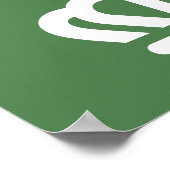 Poster Drapeau de la ville de Charlotte (Coin)